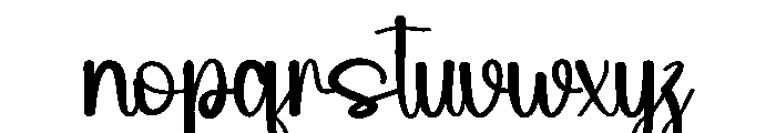 Sunday Newyear Font LOWERCASE