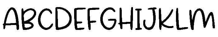 Sunday Notebook Font UPPERCASE
