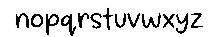 Sunday Notebook Font LOWERCASE
