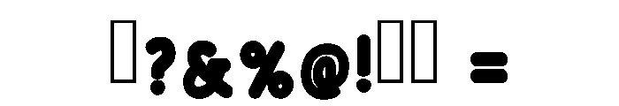Sunday Rounded Regular Font OTHER CHARS