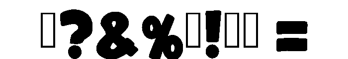 Sunday School Regular Font OTHER CHARS