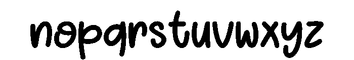 Sunday Summer Regular Font LOWERCASE