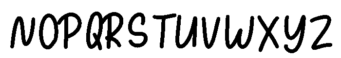 SundayChalks-Regular Font UPPERCASE