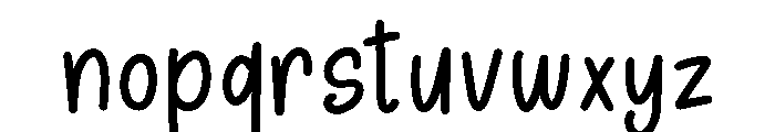 SundayChalks-Regular Font LOWERCASE