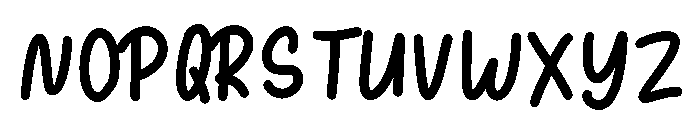 SundayChalksBold-Regular Font UPPERCASE