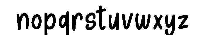 SundayChalksBold-Regular Font LOWERCASE