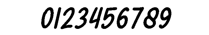 SundayChalksBoldSlant-Regular Font OTHER CHARS