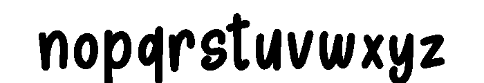 SundayChalksExtraBold-Regular Font LOWERCASE