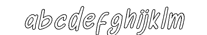 SundayChalksOutlineSlant-Reg FONT
