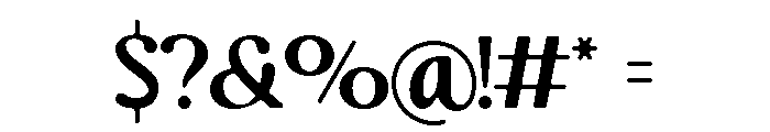 SundayMonare-Regular Font OTHER CHARS