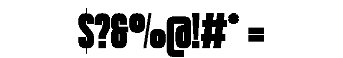 Sundown Regular Font OTHER CHARS
