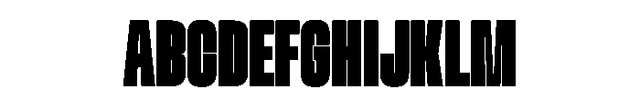 Sundown Regular Font UPPERCASE