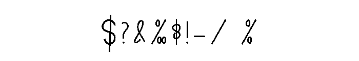 Sunglass Font OTHER CHARS