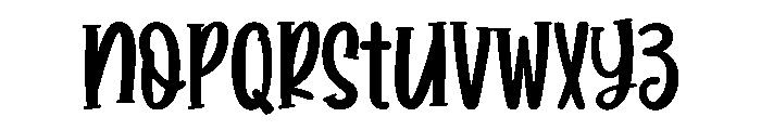 Sunkiss Sunday Font LOWERCASE