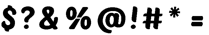 Sunkist Regular Font OTHER CHARS