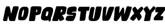 Sunkist Sunday Italic Font UPPERCASE