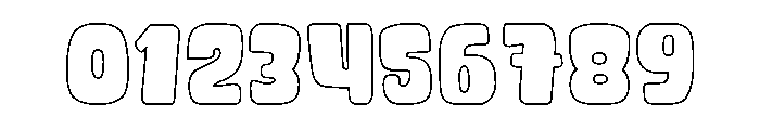Sunkist Sunday Outline Font OTHER CHARS