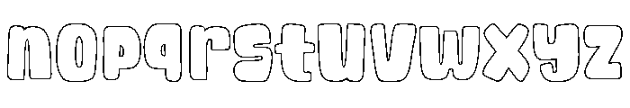 Sunkist Sunday Outline Font LOWERCASE