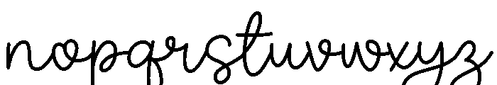 Sunlight Memories Script Font LOWERCASE