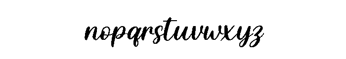 Sunlight Slant Regular Font LOWERCASE
