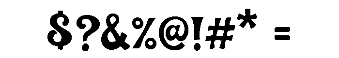 Sunner Heat Font OTHER CHARS
