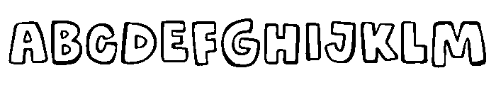 Sunny Gang Outline Regular Font UPPERCASE