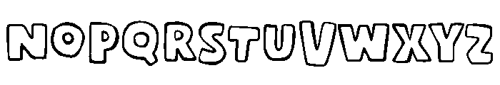 Sunny Gang Outline Regular Font UPPERCASE