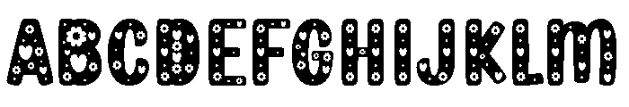 Sunny Heart Font UPPERCASE