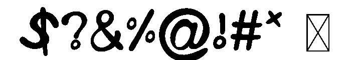 Sunny Hug Font OTHER CHARS