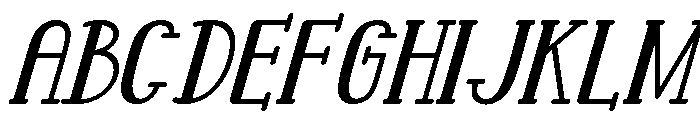 Sunny Scoops Italic Font UPPERCASE