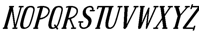 Sunny Scoops Italic Font UPPERCASE