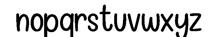 Sunny Scribble Font LOWERCASE
