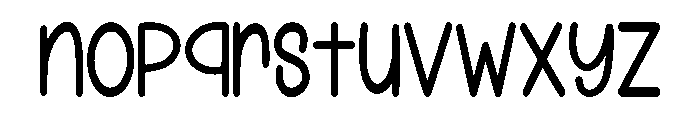 Sunny Season Regular Font LOWERCASE