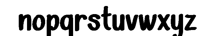 Sunny Squeeze Bold Font LOWERCASE