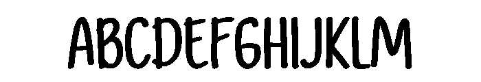 Sunny Squeeze Font UPPERCASE