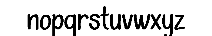Sunny Squeeze Font LOWERCASE