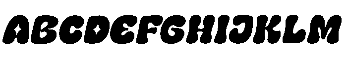 Sunny Star Italic Font UPPERCASE