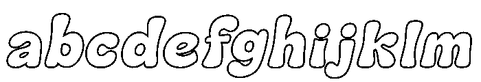 Sunny Star Outline Italic FONT