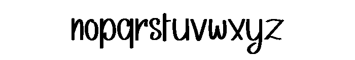 Sunny Tale Font LOWERCASE