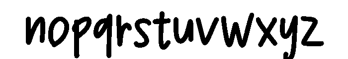 SunnyDaze Font LOWERCASE