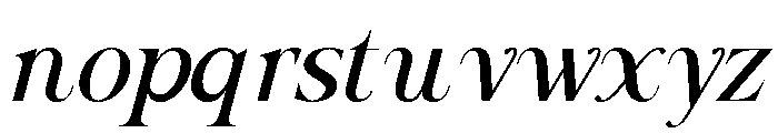 Sunnydew Italic Font LOWERCASE