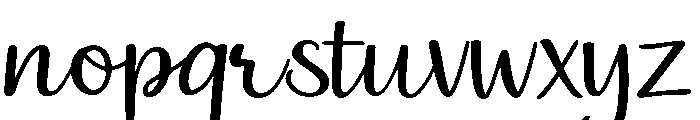 Sunnyline Font LOWERCASE