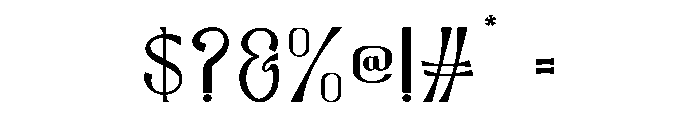 Sunomresub-Regular Font OTHER CHARS