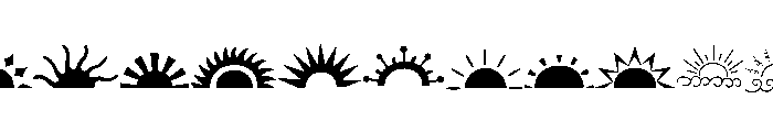Sunrise Line Set FONT