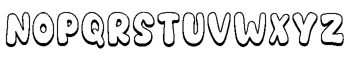 Sunrise Orange Regular Font UPPERCASE