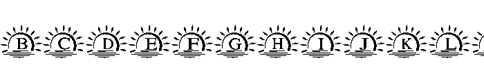 Sunrise monogram FONT