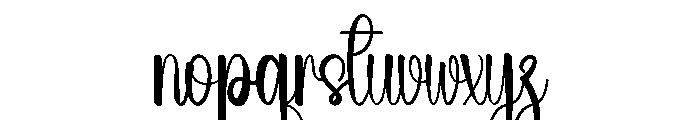 Sunriseday Font LOWERCASE