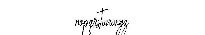 Sunroom-Regular Font LOWERCASE