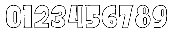 Sunrope Outline Font OTHER CHARS