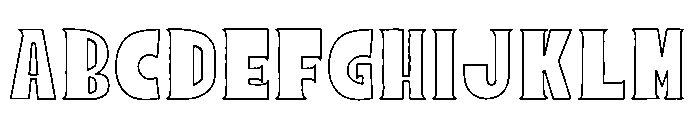 Sunrope Outline Font UPPERCASE